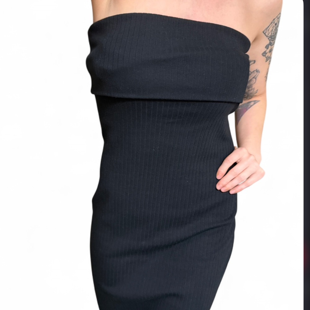 Black Strapless Dress